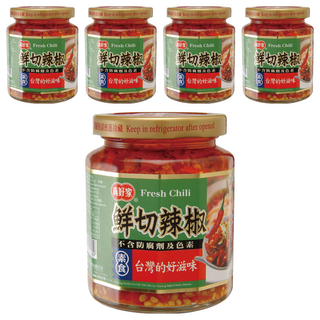 真好家 鮮切辣椒, 適用於涼拌、拌麵、沾醬, 280g, 5罐