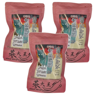 蔘大王 山苦瓜七葉膽茶包, 3D立體茶包, 日本PET網紗, 真材實料看得見, 6g, 10包, 3袋