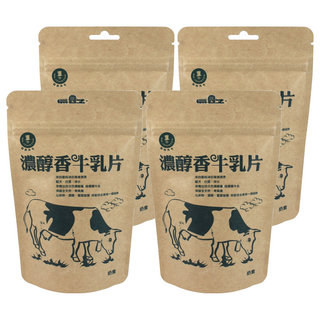 MR.JOHNSON 強森先生 濃醇香 牛乳片 每箱50入 保存期限十八個月(未拆封) 奶素, 100g, 4包