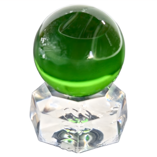 水晶球擺件, 綠色, 1個, 5g