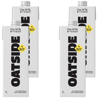 OATSIDE 歐特賽 咖啡師燕麥奶 1L, 濃郁不油膩, 零乳糖, 無加糖, 4瓶
