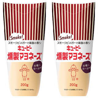 KEWPIE 煙燻美乃滋, 深沉煙燻香氣, 搭配食材創造不同風格下酒菜, 200g, 2條