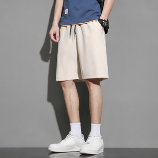 FANCY LIFE 冰絲透氣短褲，涼爽舒適, 2XL, 卡其