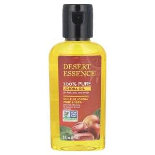 DESERT ESSENCE 100%純荷荷芭油，適用於頭髮，皮膚和頭皮, 59ml, 1瓶