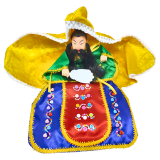 A-ONE 匯旺 披風傳統布袋戲偶 (純戲偶) AE-TBT16, 劉備 黃色 + 藍色, 1個