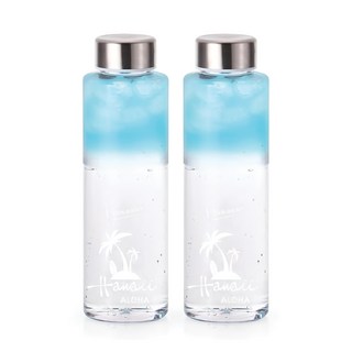 Bulkuck Bottle 夏威夷塑膠水瓶 耐熱-20~100°C, 夏威夷白色, 1L, 2個