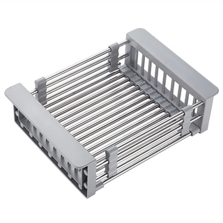 輝鴻 不銹鋼可伸縮型水槽置物架, 1個, 銀色