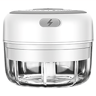 無線電動搗蒜器 不鏽鋼刀片 耐溫150°C PC 杯 經典款100ml, 小款 白色, 1個