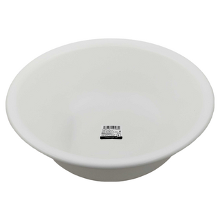 SHIMOYAMA PP圓形洗臉盆 特大號 直徑36cm, 白色, 1個