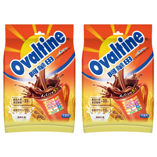 Ovaltine 阿華田 營養巧克力麥芽飲品，富含維生素A、B群與膳食纖維，歐洲及澳洲乳源, 20g, 13包, 2袋