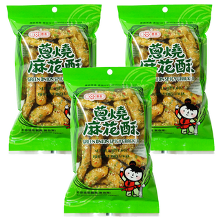 惠香 蔥燒麻花酥 130g, 酥脆爽口, 多層口感, 鹹香甜辣一次滿足, 3包