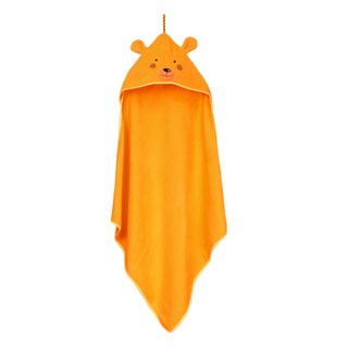 OceanBaby 空氣棉多功能連帽包巾 85 x 85cm 暖心橘 浴巾/蓋毯