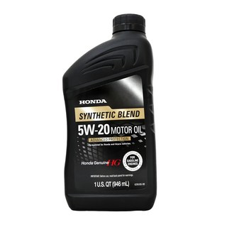 HONDA 本田 Genuine Synthetic Blend 合成機油 汽車引擎潤滑油, 1瓶, 5W20, 946ml
