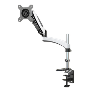 Raymii 瑞米 VS4 氣壓式鋁合金螢幕支架 支援最大35吋螢幕 15公斤承重 三軸旋轉設計 360度水平/垂直旋轉, 白色, 1個