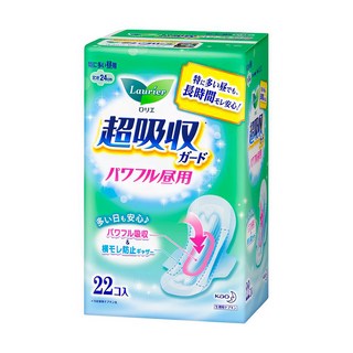 Laurier 蕾妮亞 S系列 日用超吸收衛生棉 纖薄護翼型, 24cm, 22片, 1包