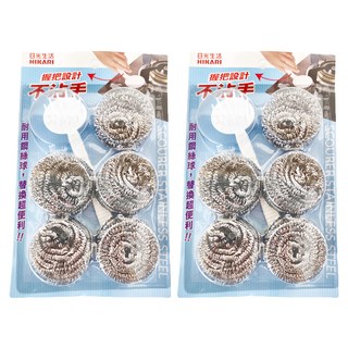 HIKARI 日光生活 5 + 1 鋼絲球超值組 (6個), 不鏽鋼材質, 2組