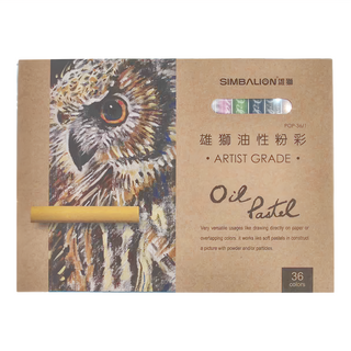 SIMBALION 雄獅 專家用油性粉彩, 36色, 1組