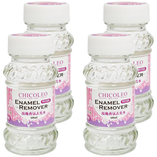 CHICOLEO 奇格利爾 玫瑰香氛去光水 60ml, 4瓶