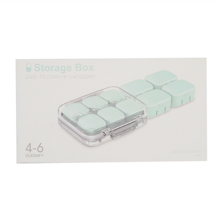 上手家居 自由搭配10內盒分裝藥盒 粉色, 1盒