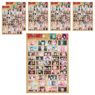 間諜家家酒郵票貼貼紙, 棕色, 6張