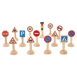 PLAN TOYS 交通號誌組, 1組, 混和顏色