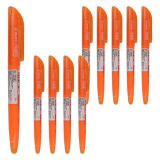 PILOT 百樂 FRIXION 螢光魔擦筆套裝, 橘色, 10支