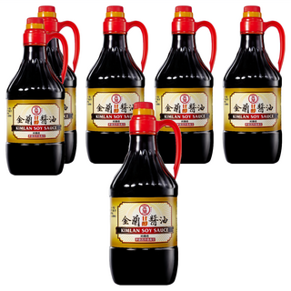 金蘭 甘醇醬油, 1.5L, 6瓶
