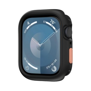 SwitchEasy 魚骨牌 SKIN 手錶保護殼 午夜黑 可替換按鈕設計 防刮保護, Apple Watch 40/41mm, 1個