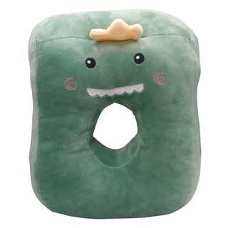 卡哇伊多功能透氣午睡趴枕, 恐龍 綠色