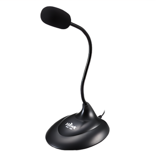 Hawk 浩客 桌上型麥克風 經典版 MIC100 1.8米線長, MIC100BK, 黑色