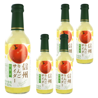 木村飲料 信州蘋果風味汽水 原汁含有率50%, 240ml, 5瓶