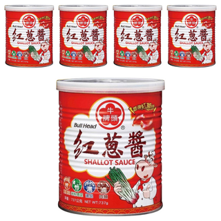 牛頭牌 紅蔥醬 不添加防腐劑、人工色素, 737g, 5罐