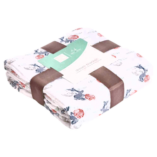 aden anais 8層紗布安撫毯 嬰兒多功能蓋毯, 120 x 120cm, 吉祥鯉魚