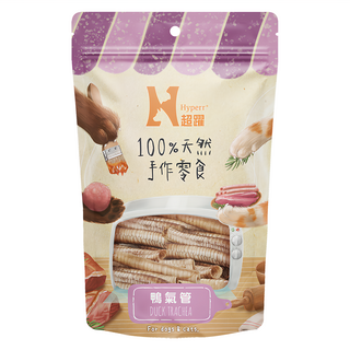 Hyperr 超躍 手作寵物零食/貓狗零食/原肉零食, 鴨氣管, 50g, 1包