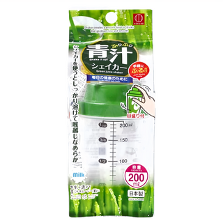 KOKUBO 小久保 早晨青汁搖搖杯, 200ml, 1個, 透明色 + 綠色