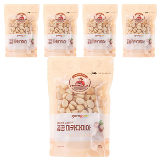 gomgom 夏威夷豆, 300g, 5包