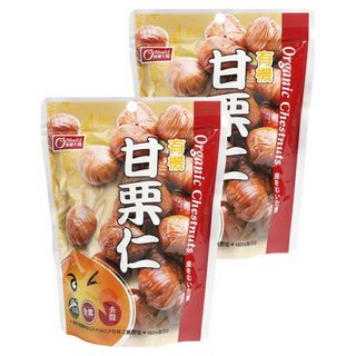 康健生機 有機甘栗仁, 嚴選天津甘栗製作 口感鬆軟綿密, 150g, 2包