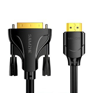 山澤 HDMI轉DVI 24+1 高解析度4K抗干擾雙向傳輸轉接線, PVC線身彎曲不變形, 鍍金接口雙磁環, 10m, 1條