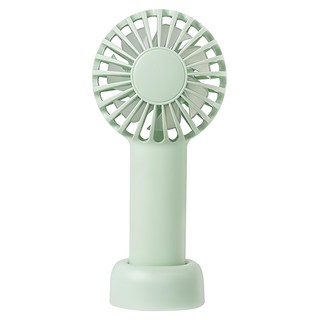 aibo 輕巧隨身USB手持風扇 薄荷綠,手持桌面兩用,三檔風速,USB充電, 1個