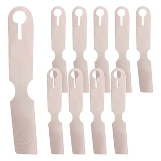 皮革壓印行李吊牌，10個一組，PU皮革，多色可選, 粉色, 4 x 26cm