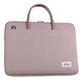 Macbook 隱藏式手提筆電收納包 14寸(38 x 28cm)藕色 防潑水大容量防摔內膽包, 1個