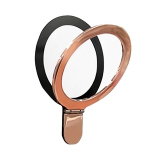 Timo 鋁合金磁吸圈手機支架 直徑55x長78x厚度5mm 重量約18g, 玫瑰金, 1個