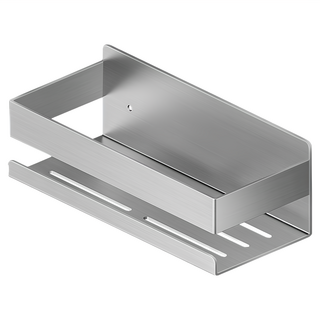 Truly House 304不鏽鋼瀝水收納架 浴室置物架 免釘, 銀色, 1個