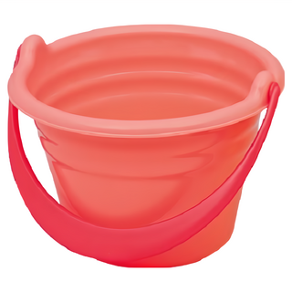 Toyroyal 樂雅 flex系列水桶 軟質材質, 蜜桃紅, 1入