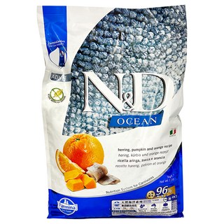 Farmina 法米納 全齡貓 OC2天然海洋系列 乾飼料, 鯡魚南瓜, 5kg, 1袋