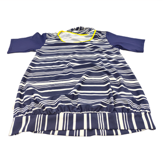 Summer love 夏之戀 大女長版二件式泳裝 Set 含長版上衣+褲連衣裙+泳帽(附活動式罩杯) 標準寬肩帶 尼龍80%+彈性纖維20%, 4L, S24708-954-06