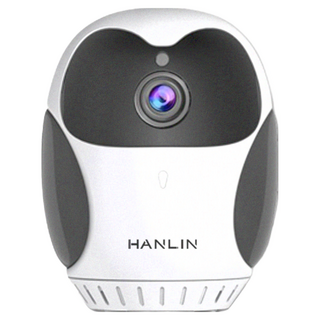 HANLIN Minicam 搖頭360度 廣角監視器 內置電池 停電續錄 防盜警報 200萬像素, 1盒