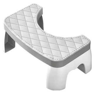 馬桶腳踏凳 42x25x17cm PP材質 防水防潮 弧形貼合 強韌耐用 高承重, 灰色, 1個