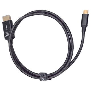 POLYWELL 寶利威爾 Type-C-HDMI 2.0 4K 影音傳輸線 PW15-W45-M961, 1m, 黑色, 1條