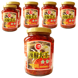 勝記大榮 辣椒大王, 純素, 新鮮朝天辣椒釀製, 360g, 6罐